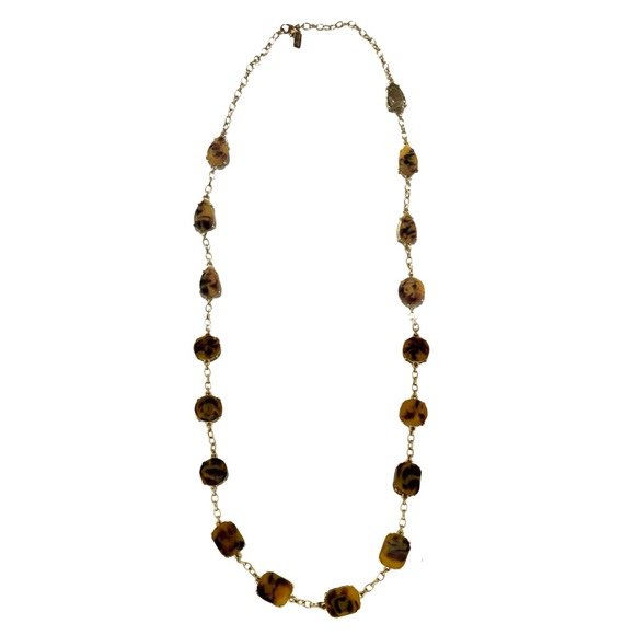 KATE SPADE • Twirl Around Tortoise Station Layering Necklace - Picture 4 of 6